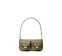 MK Pochette Zoe piccola in pelle martellata - Verde - Michael Kors ONE SIZE