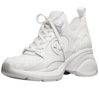Michael Kors Sneaker da Donna Zuma Knit Trainer, Bianco Brillante, 36.5 EU