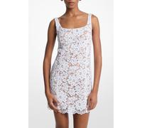 Michael Kors Square Neck Mini Dress With Lace Detail In White Taglia: 34 | Abiti Mini Outlet | Donna | Bianco