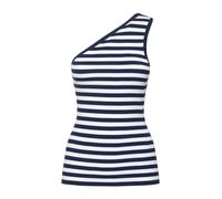 Michael Kors - Top a Costina Elasticizzato in Viscosa con Strisce e Monospalla - - Tops - Donna - Multicolore - L