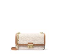 Michael Kors Large Chain Shoulder Bag, Tribeca-Borsa a Tracolla Grande Convertibile con Catena da Donna, Raccordi dorati/vaniglia/ghianda, Talla única