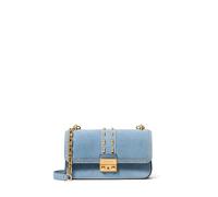 Michael Kors TRIBECA Borsa a tracolla piccola in pelle scamosciata con borchie