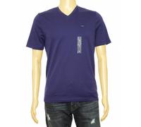 Michael Kors Uomo Bacca Blu Scollo A V Cotone T-SHIRT S