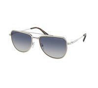 Michael Kors Uomo Michael Kors MK1155 WHISTLER 18934L Occhiali da sole Metallo Argento Blu Pilot Normale Sfumato