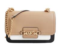 Michael Kors Whitney Heather Large Gusset Shoulder Bag Nera Camel Nuova
