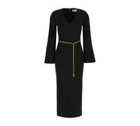 Michael Kors - Wool Blend Belted Midi Dress - -Dresses -Donna -Nero -M