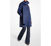 Michael Kors Wool Blend Scarf Coat Midnight Taglia: M | Cappotti monopetto Outlet | Donna