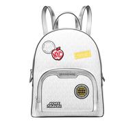 Michael Kors Zaino Tasche MK Jaycee MD PKT Backpack Logo O.White Nuovo