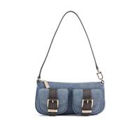 Michael Kors Zoe Small Borsa a spalla blu, cotone, donna