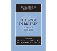 Michael L. Turn The Cambridge History of the Book in Britain: Volume (Tascabile)