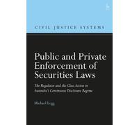 Michael Legg Public and Private Enforcement of Securities Laws (Tascabile)