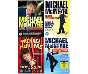 Michael Mcintyre : The Complete Laughter Stand Up Comedy DVD Collection - Michael McIntyre - Happy & Glorious / Michael McIntyre - Live & Laughing / Michael McIntyre Live 2009: Hello Wembley / Michael McIntyre: Showtime + Extras : Making of the DVD by Michael Mcintyre