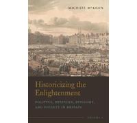 Michael McKeon Historicizing the Enlightenment, Volume 1 (Copertina rigida)