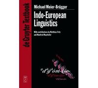 Michael Meier-Brügger Indo-European Linguistics (Tascabile) De Gruyter Textbook