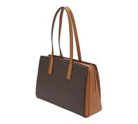 Michael Kors Borsa shopper Laila in canvas marrone scuro donna