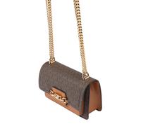 Michael Kors Heather Borsa a tracolla marrone scuro, canvas, donna