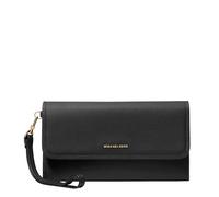 Michael Michael Kors Jet Set - Cinturino da polso con doppia zip e patta media, nero, Medium