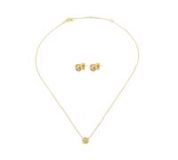 Michael Kors Set Di Gioielli Di Lusso Placcati In Oro Mkc1837Set (Collana, Orecchini)