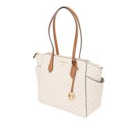 Michael Kors Marilyn Borsa shopper avorio/marrone, canvas, donna
