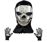 Michael Myers Clown Nun Maschera Horror di Halloween Lattice Realistico Zombie Demone Sorridente Maschera Spaventosa Scream Costumi Accessori Creepy Evil Festa A Tema Puntelli Cosplay (Colore 12)