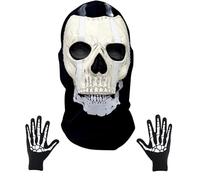 Michael Myers Clown Nun Maschera Horror di Halloween Lattice Realistico Zombie Demone Sorridente Maschera Spaventosa Scream Costumi Accessori Creepy Evil Festa A Tema Puntelli Cosplay (Colore 11)