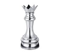 Michael Noll - Statuetta decorativa a scacchi, in alluminio, XXL, 47 cm, colore: Argento