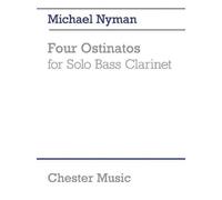 Michael Nyman Four Ostinatos (for Solo Bass Clarinet) (Tascabile)