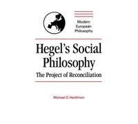 Michael O. Hardimon Hegel's Social Philosophy (Tascabile)