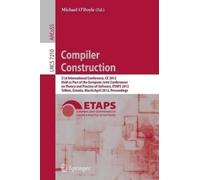 Michael O'Boyle Compiler Construction (Tascabile)