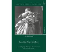 Michael P Foran Equality Before the Law (Tascabile)