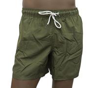 Michael Rich Costume Uomo Mare. Pantaloncino da Bagno ad Asciugatura Rapida. (IT, Testo, XXL, Regular, Regular, Verde Militare)