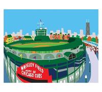 Michael Schafbuch Maria Kernahan Wrigley Field Matted Print (Tascabile)