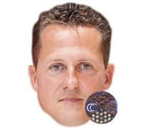 Michael Schumacher Maschere di persone famose, facce di cartone