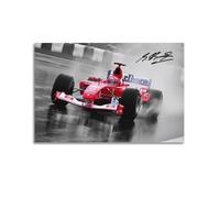 Michael Schumacher Poster da corsa su tela, per soggiorno, camera da letto, opere d'arte, 60 x 90 cm