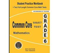 Michael Smith Common Core Subject Test Mathematics Grade 6 (Tascabile)