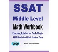 Michael Smith Reza Nazari SSAT Middle Level Math Workbook (Tascabile)