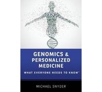 Michael Snyder Genomics and Personalized Medicine (Tascabile)