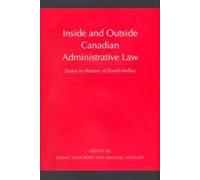 Michael Taggart Inside and Outside Canadian Administrative La (Copertina rigida)