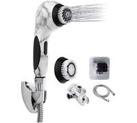 Michael Todd Beauty Hydrojet - Sistema di pulizia del viso, spazzola facciale a 6 velocità per tutti i tipi di pelle, deviatore a 3 vie, supporto doccia, tubo doccia da 1,5 m e caricatore USB