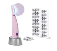 Michael Todd Beauty Sonicsmooth Pro+ Dermaplane - Rasoio per donne, per viso e sopracciglia, sistema di dermaplaning con luce a LED, 16 lame dermaplaning e 2