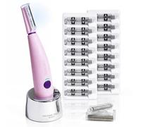 Michael Todd Beauty Sonicsmooth Pro+ Dermaplane - Rasoio per donne, per viso e sopracciglia, sistema di dermaplaning con luce a LED, 16 lame dermaplaning e 2