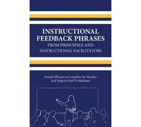 Michael Turner Instructional Feedback Phrases from Principals & Inst (Tascabile)