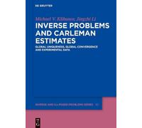 Michael V. Klibanov Jingz Inverse Problems and Carleman Esti (Copertina rigida)