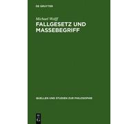 Michael Wolff Fallgesetz und Massebegriff (Copertina rigida)