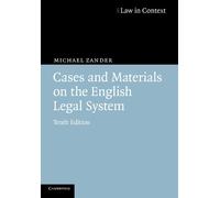 Michael Zander Cases and Materials on the English Legal System (Tascabile)