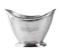 MichaelNoll Refrigeratore per champagne, in alluminio, color argento, Raw XL, champagne, per spumante, vino e champagne, 36,5 cm