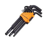 MichaelPro MP001048 - Set di chiavi esagonali a sfera, 9 chiavi a brugola in metrica, con comodo supporto per riporre oggetti con gancio