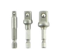 MichaelPro Set di 3 adattatori Socket 1/4 pollici, 3/8 pollici, 1/2 pollici, adattatore Hex Shank Drill Nut Driver, Power Extension Bit Set per Drills | 088701