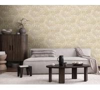Michalsky Dschungeltapete Con Blattbemusterung Im Look Vintage - Crema, Beige