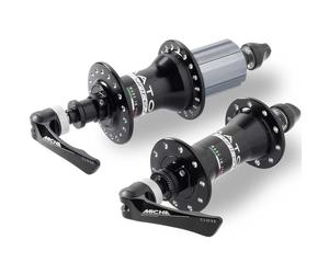 Miche - Coppia di mozzi da strada Primato Syntesi Shimano 32H, colore: Nero